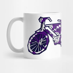 Purple Dot Bike Mug